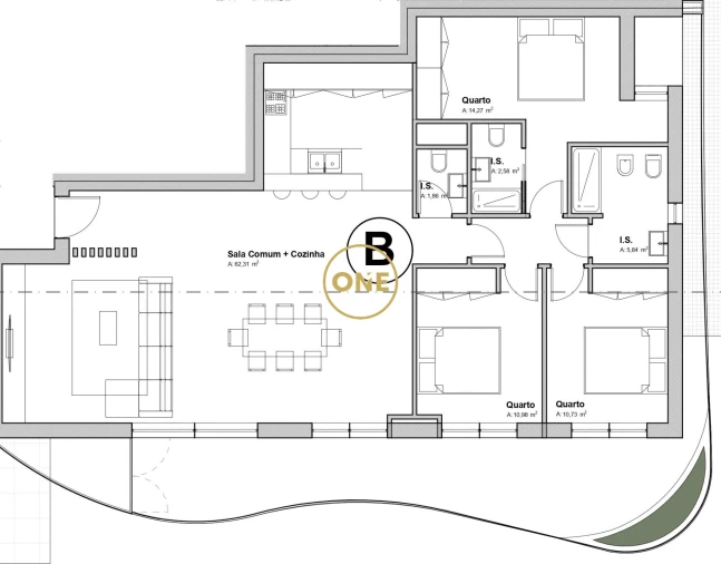 Apartamento T3 para Venda em Nogueira, Fraião e Lamaçães Foto 4
