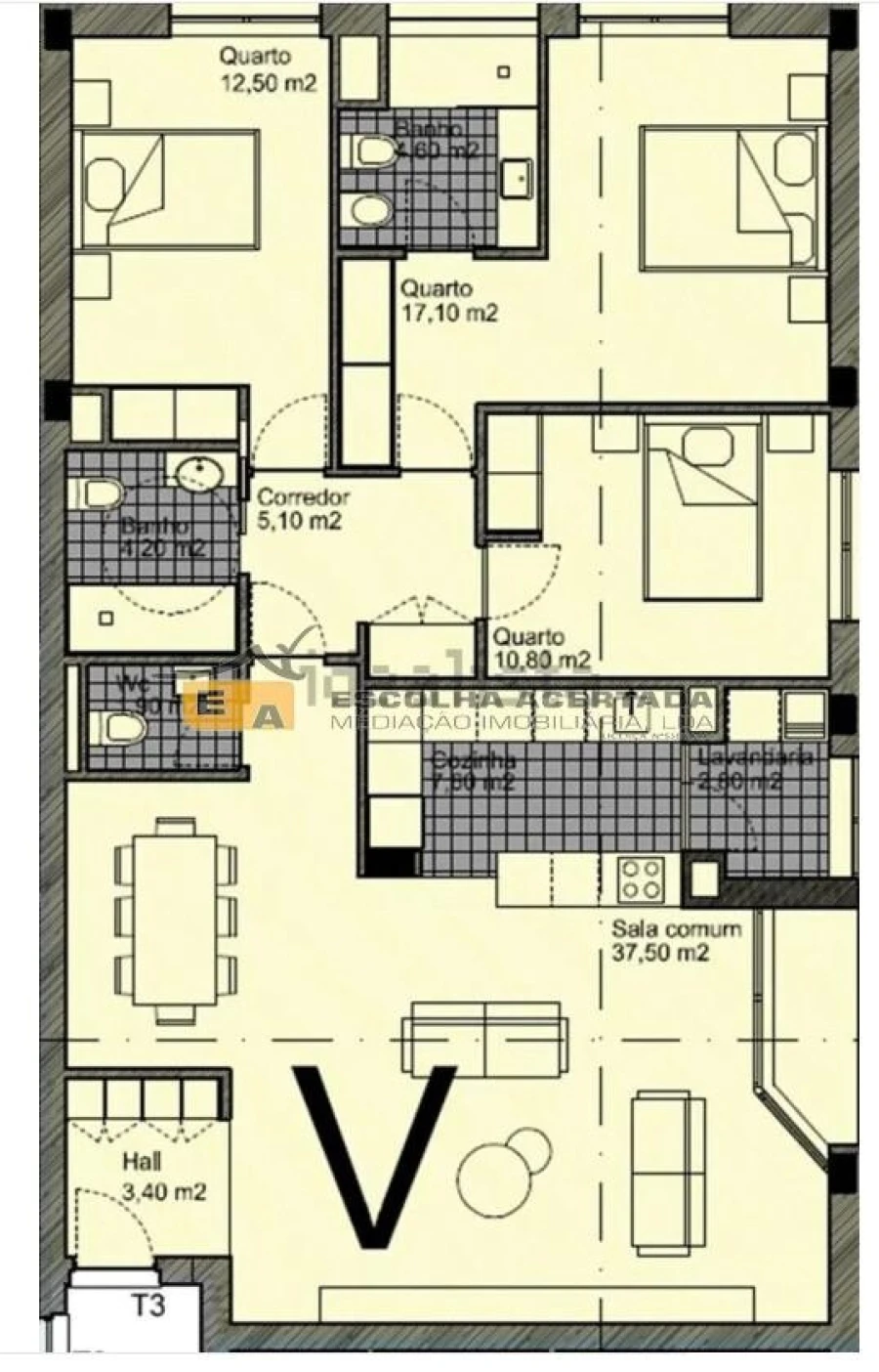 Apartamento T3 para Venda em Ermesinde Foto 14