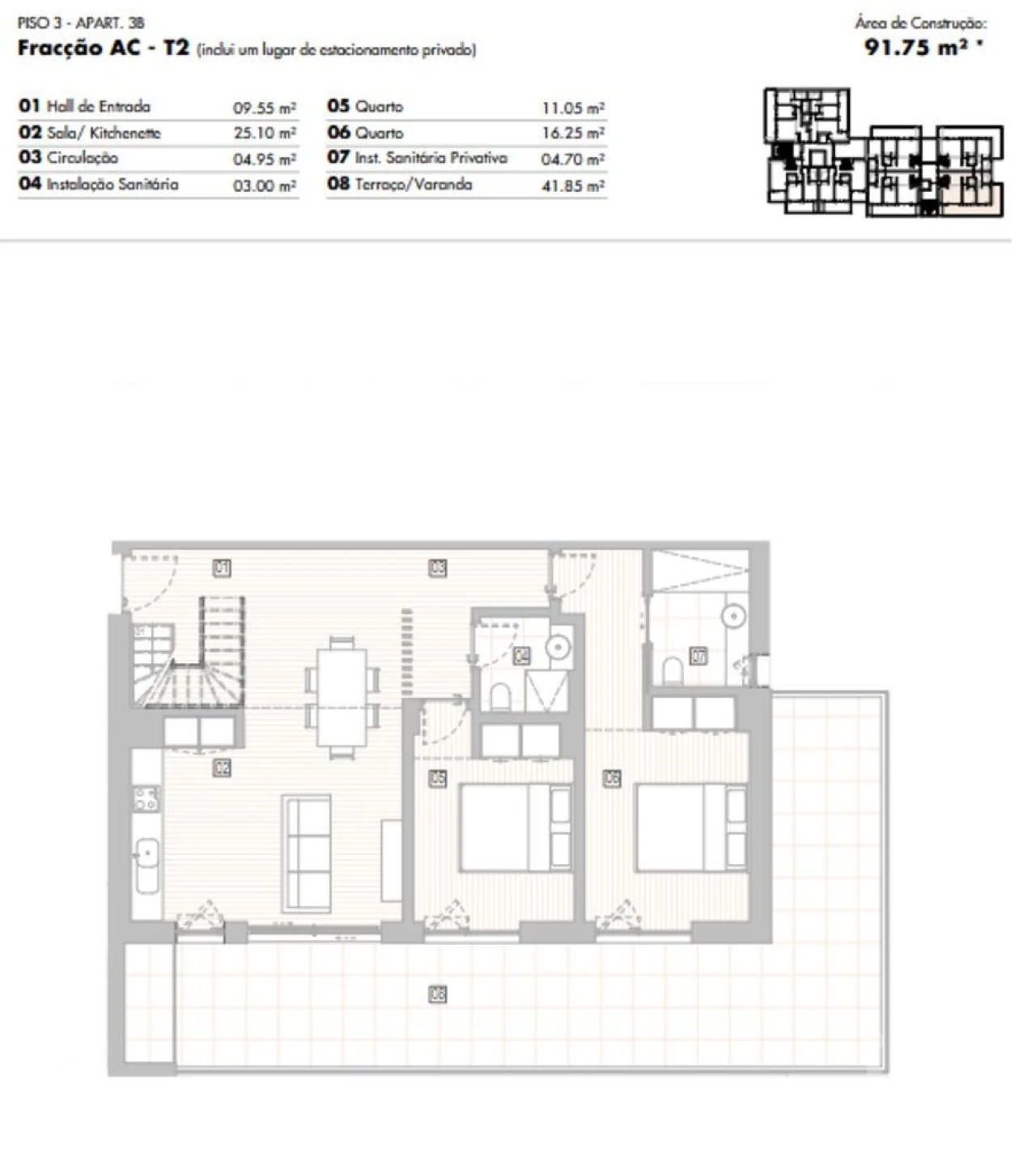 Apartamento T2 para Venda em Lagos (São Sebastião e Santa Maria) Foto 12
