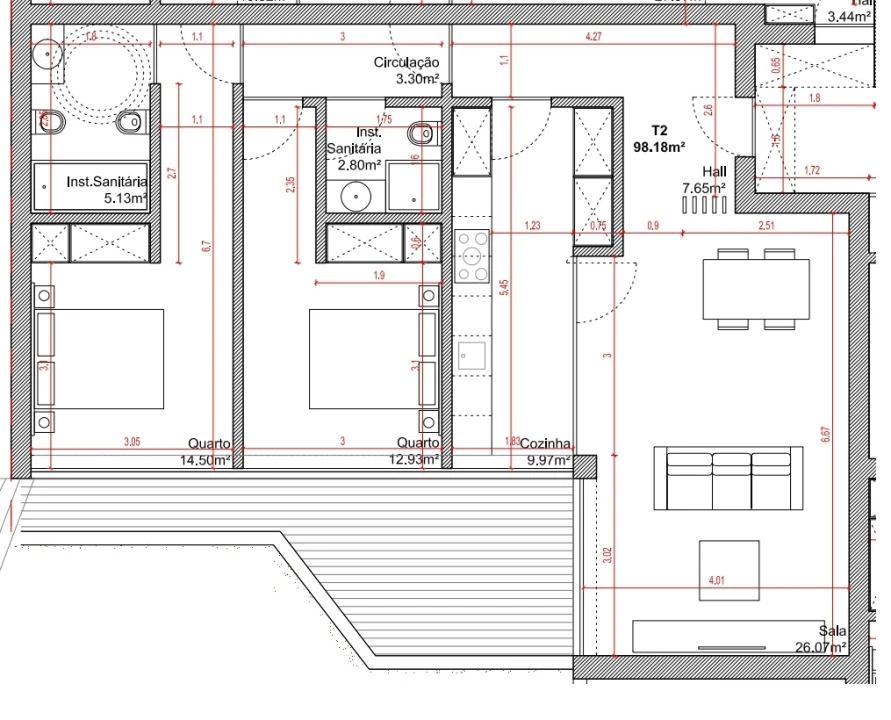 Apartamento T2 para Venda em Santo Antonio dos Olivais Foto 24