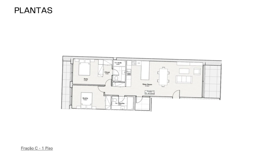 Apartamento T2 para Venda em Areias, Sequeirô, Lama e Palmeira Foto 10