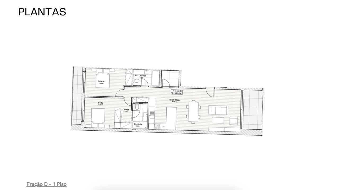 Apartamento T2 para Venda em Areias, Sequeirô, Lama e Palmeira Foto 10