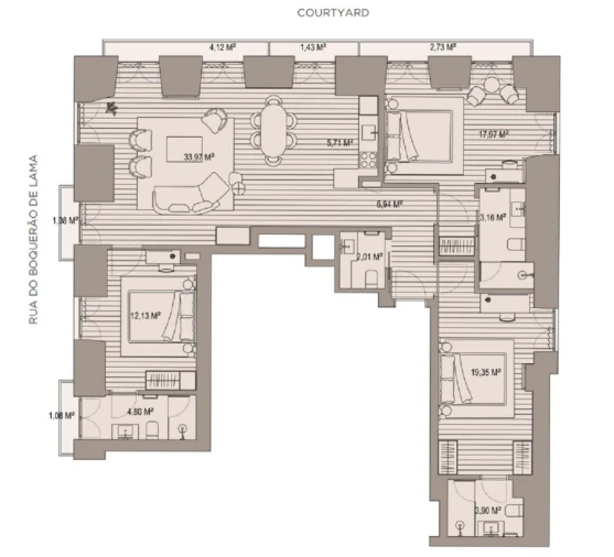 Apartamento T3 para Venda em Santa Maria Maior Planta 1
