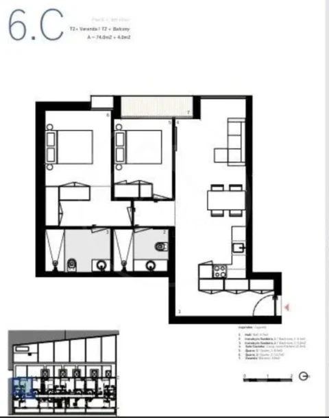 Apartamento T2 para Venda em Matosinhos e Leça da Palmeira