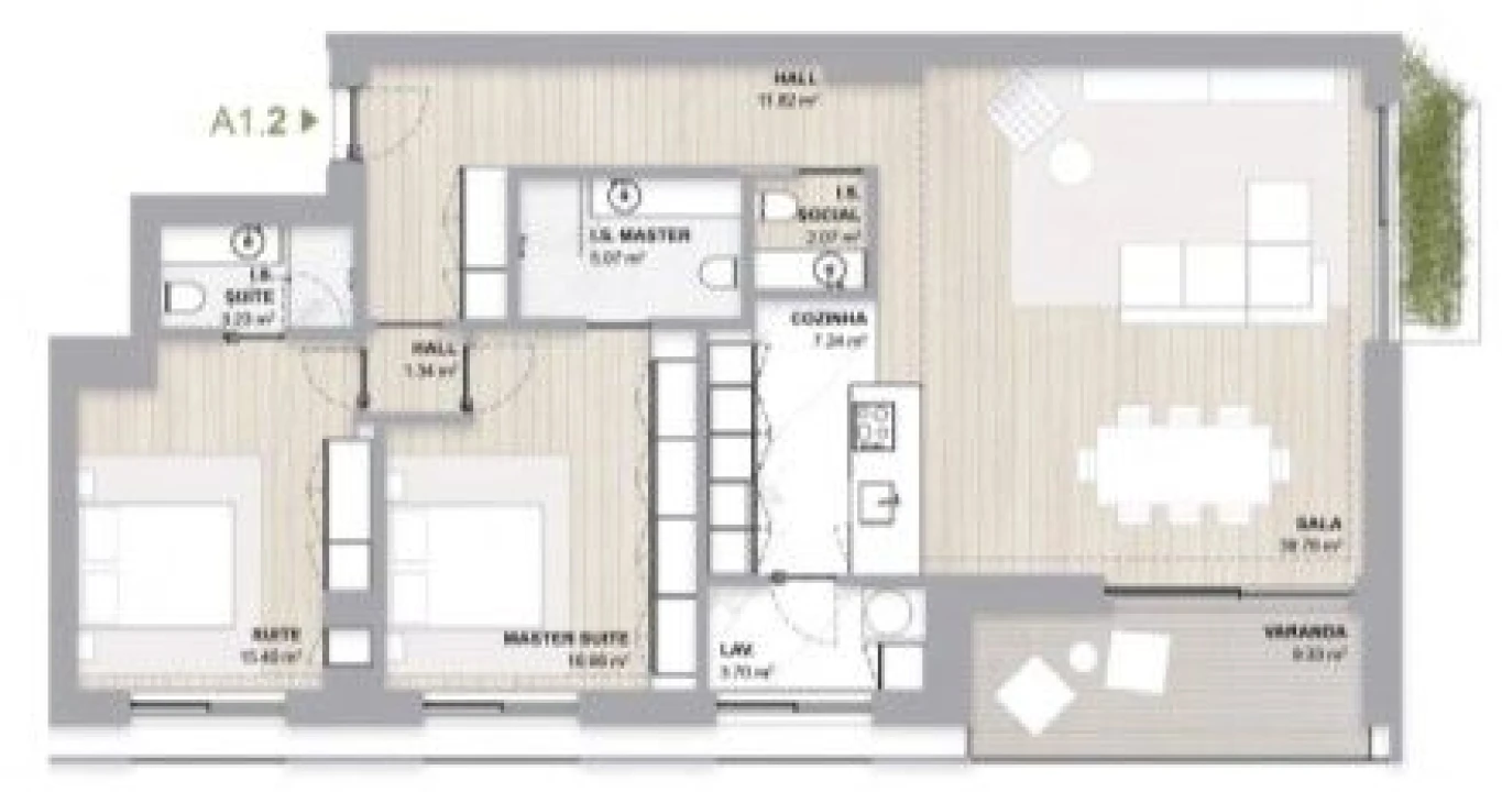 Apartamento T2 para Venda em Aldoar, Foz do Douro e Nevogilde Foto 18