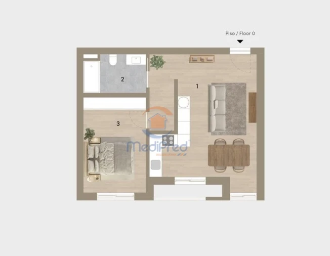 Apartamento T1 para Venda em Montijo e Afonsoeiro Foto 1