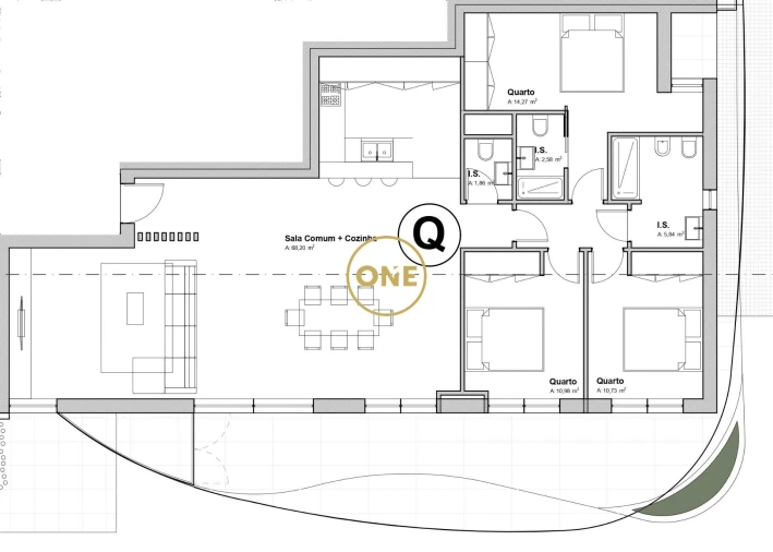 Apartamento T3 para Venda em Nogueira, Fraião e Lamaçães Foto 4
