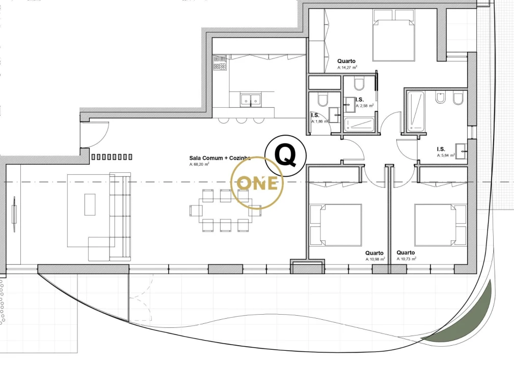 Apartamento T3 para Venda em Nogueira, Fraião e Lamaçães Foto 4