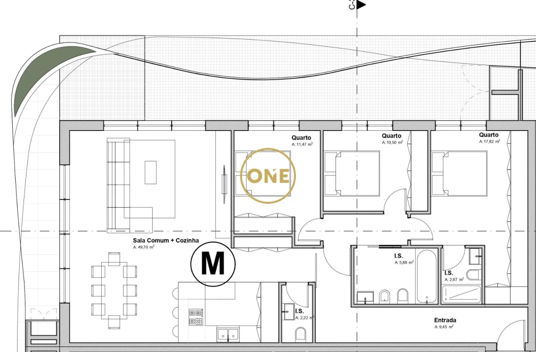 Apartamento T3 para Venda em Nogueira, Fraião e Lamaçães Foto 4