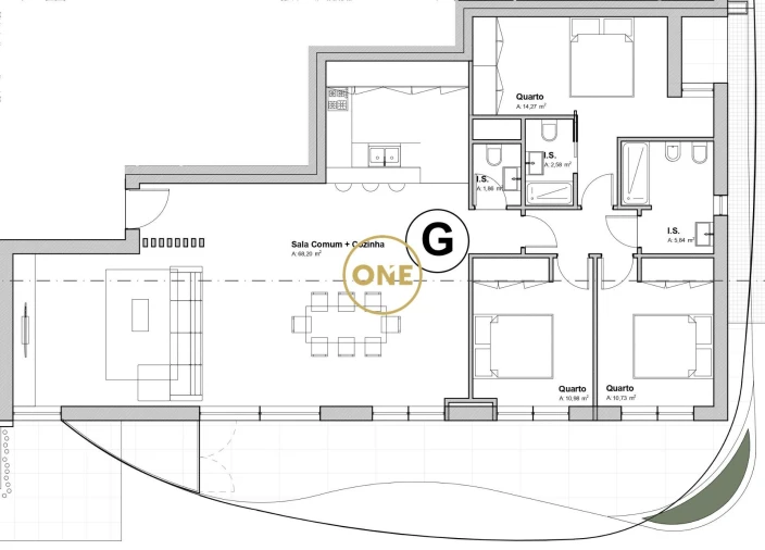 Apartamento T3 para Venda em Nogueira, Fraião e Lamaçães Foto 4