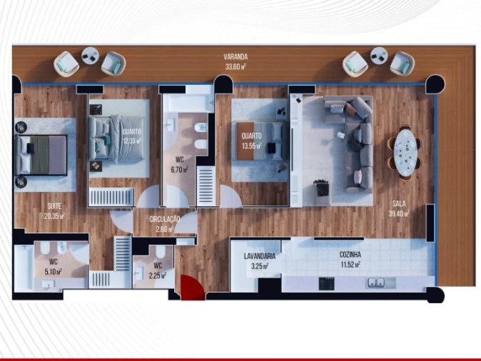 Apartamento T3 para Venda em Funchal (Se) Planta 1