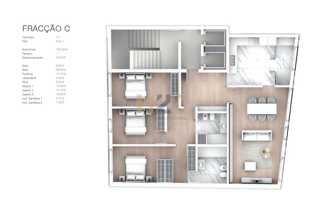 Apartamento T3 para Venda em Cedofeita, Santo Ildefonso, Sé, Miragaia, São Nicolau e Vitória Foto 8
