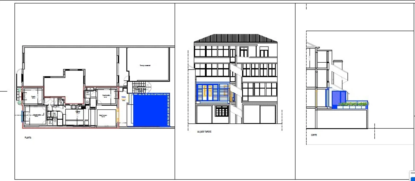 Apartamento T3 para Venda em Cedofeita, Santo Ildefonso, Sé, Miragaia, São Nicolau e Vitória Planta 2