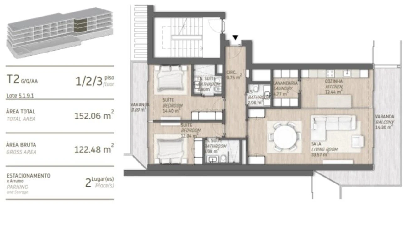 Apartamento T2 para Venda em Quarteira Foto 11