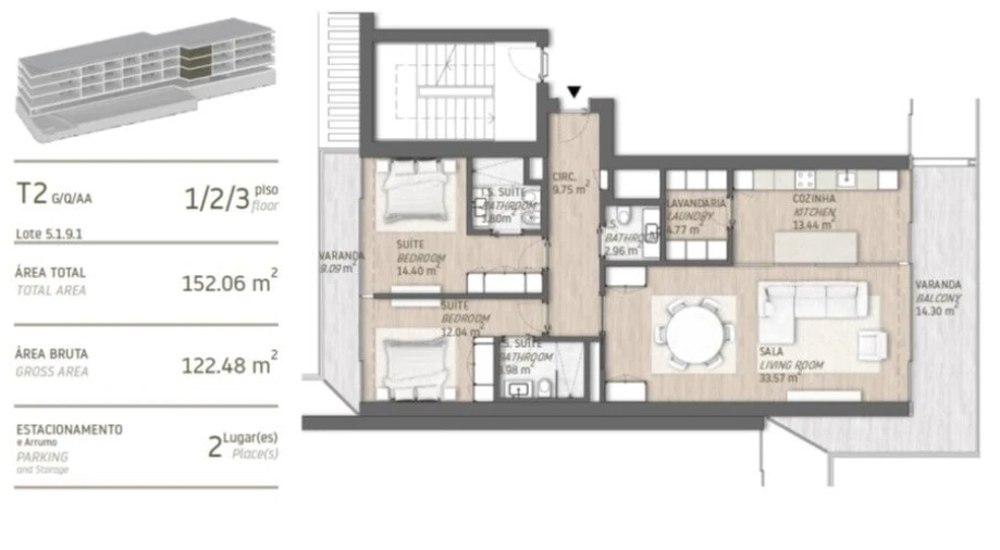 Apartamento T2 para Venda em Quarteira Foto 11