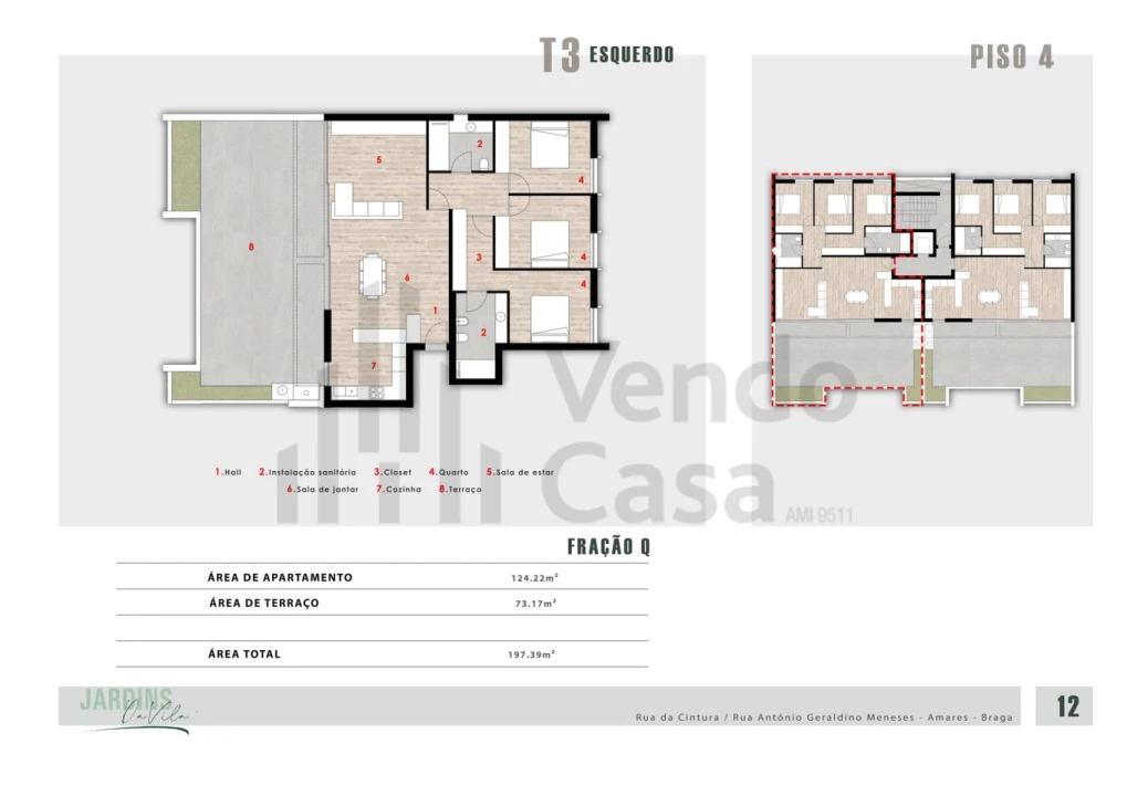 Apartamento T3 para Venda em Ferreiros, Prozelo e Besteiros Foto 6