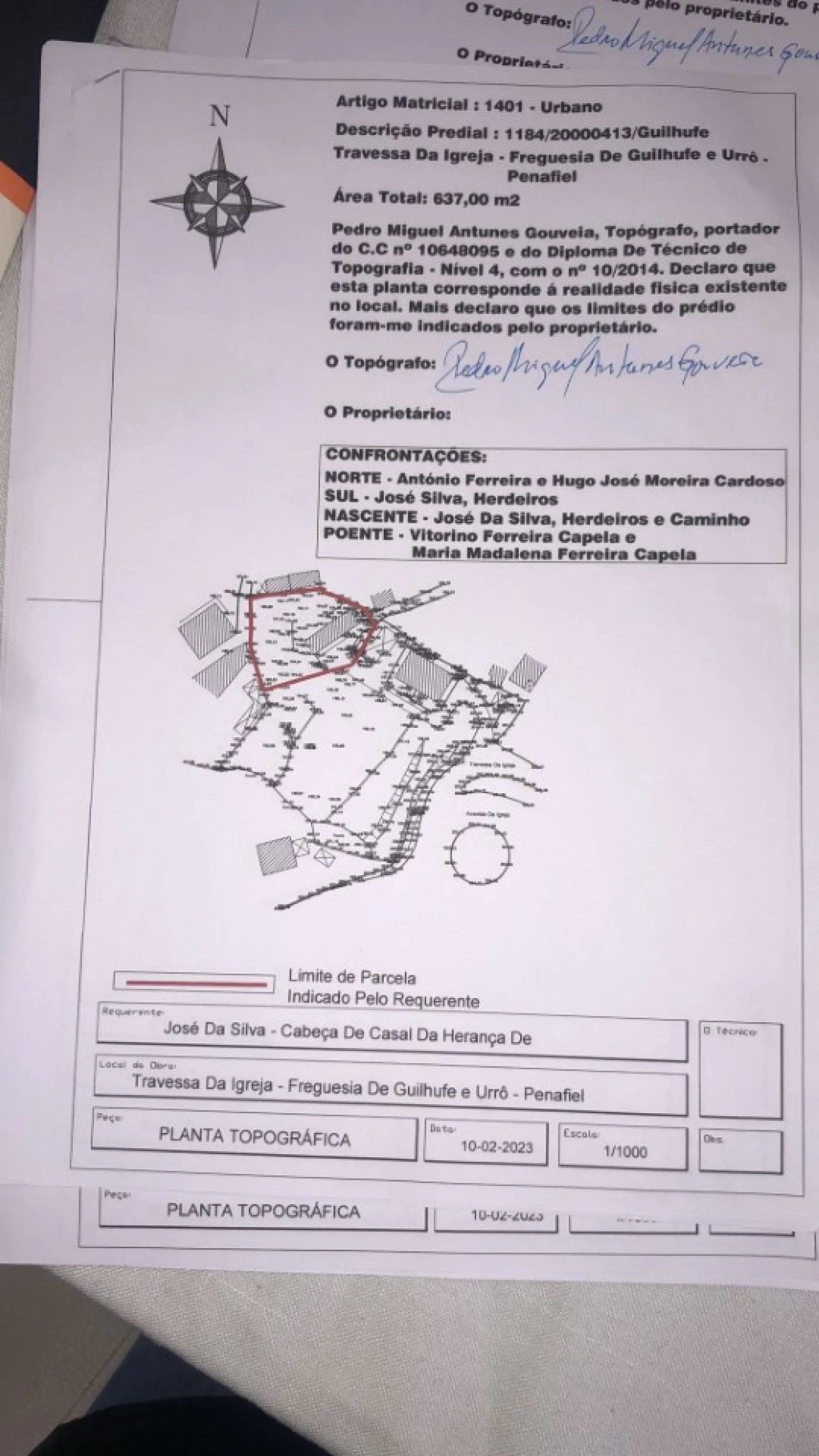 Moradia T3 para Venda em Guilhufe e Urrô Planta 3