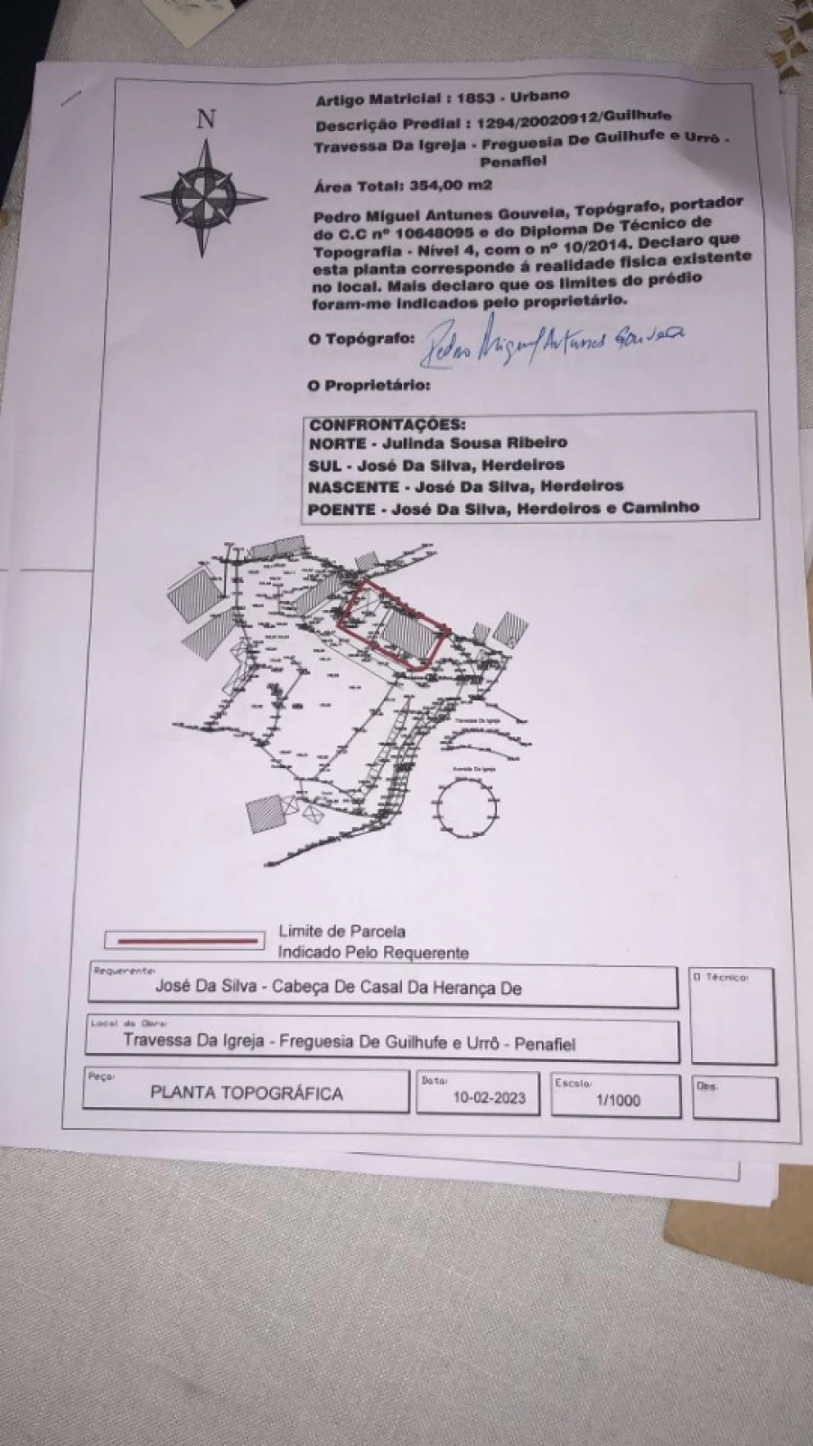 Moradia T3 para Venda em Guilhufe e Urrô Planta 1
