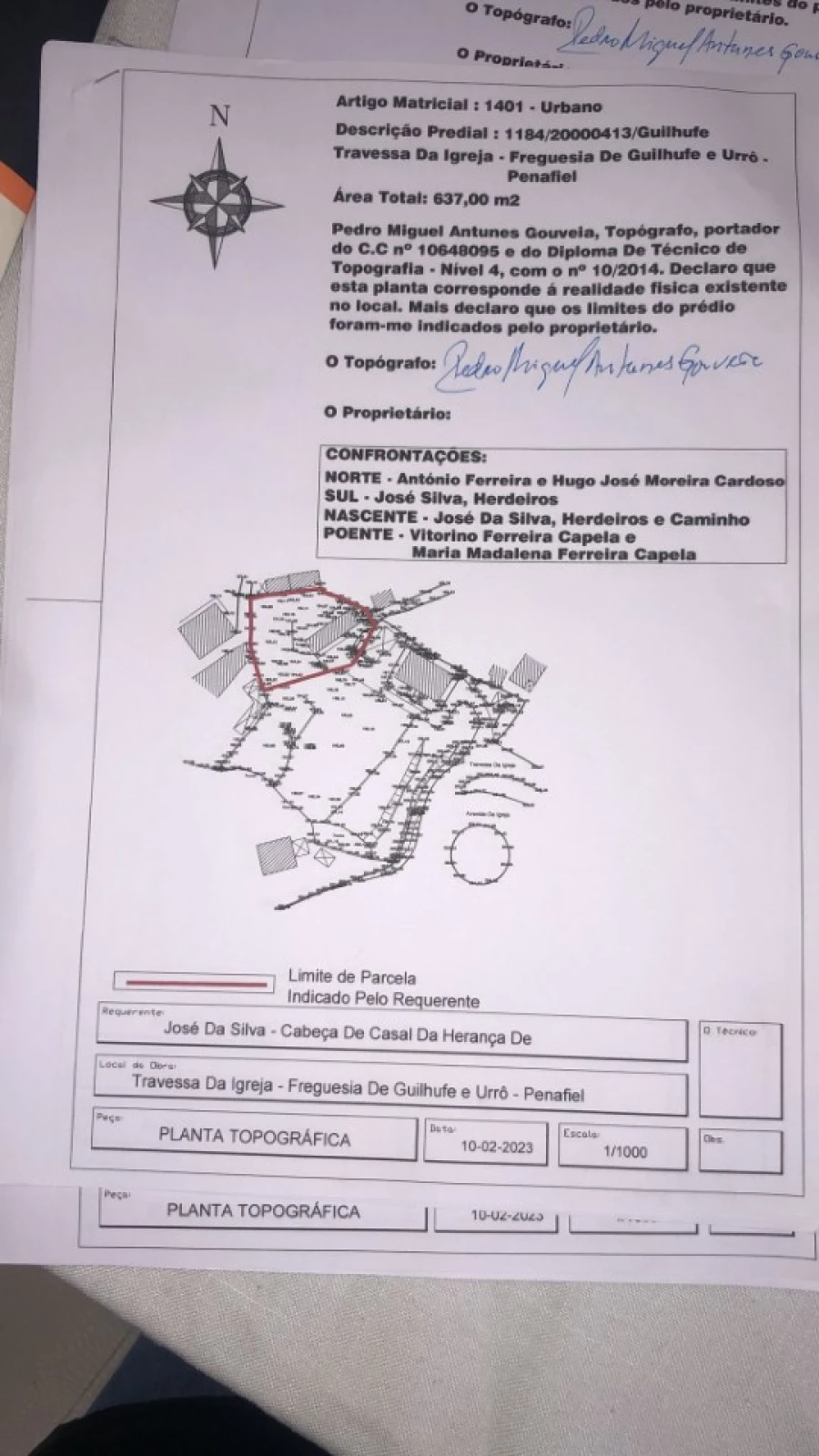 Moradia T3 para Venda em Guilhufe e Urrô Planta 3
