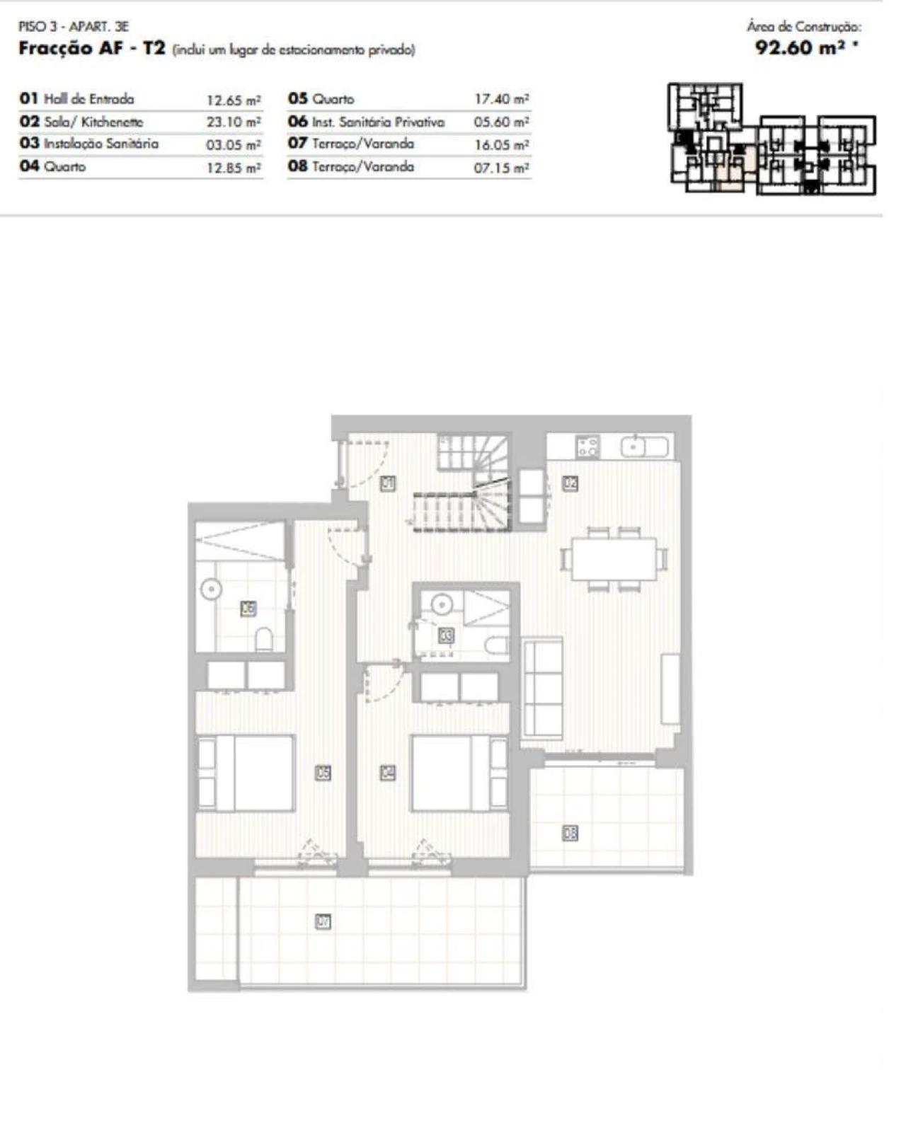 Apartamento T2 para Venda em Lagos (São Sebastião e Santa Maria) Foto 12