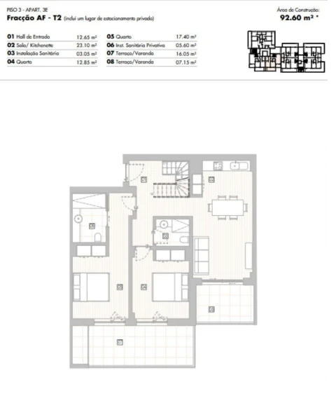 Apartamento T2 para Venda em Lagos (São Sebastião e Santa Maria)