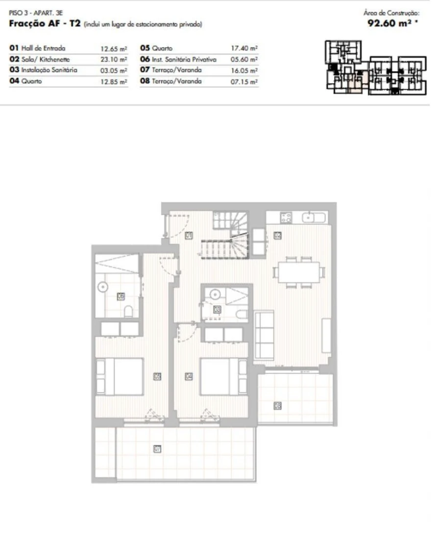 Apartamento T2 para Venda em Lagos (São Sebastião e Santa Maria) Foto 12