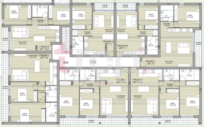 Apartamento T2 para Venda em Manhente Foto 9