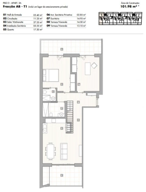 Apartamento T2 para Venda em Lagos (São Sebastião e Santa Maria)