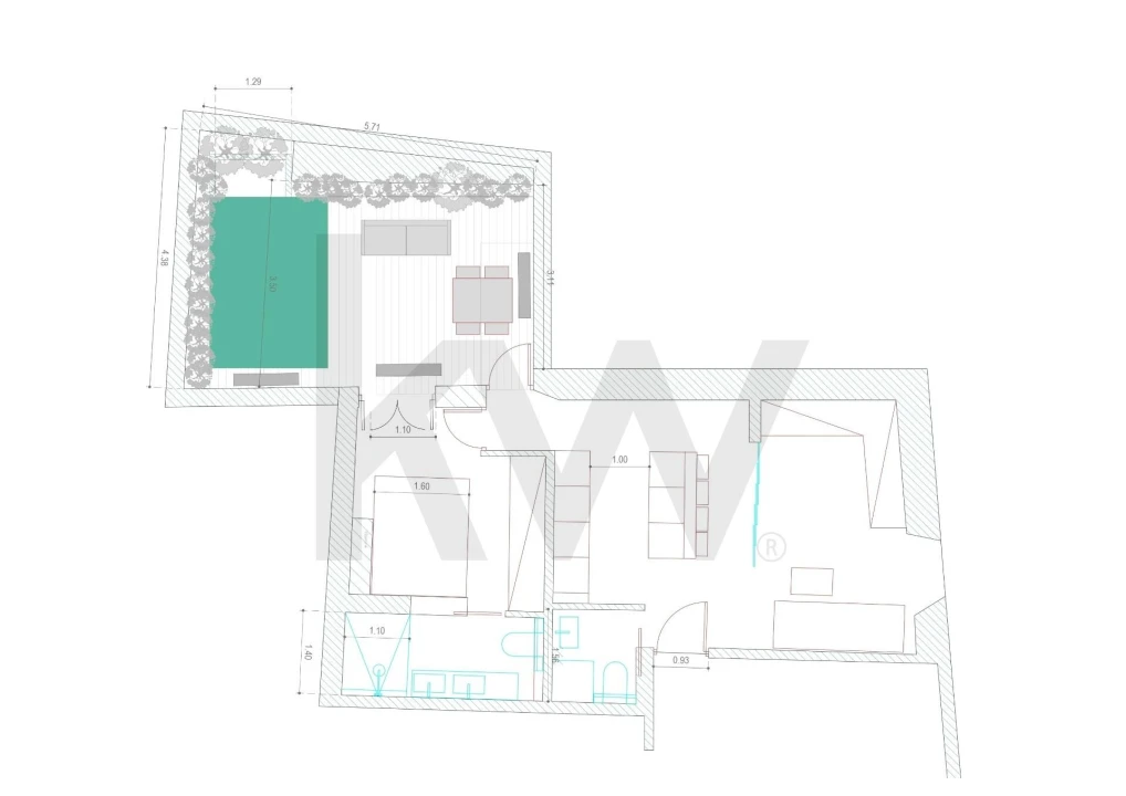 Apartamento T1 para Arrendamento em Santa Maria Maior Foto 29