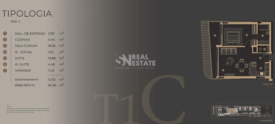 Apartamento T1 para Venda em São Martinho Foto 15