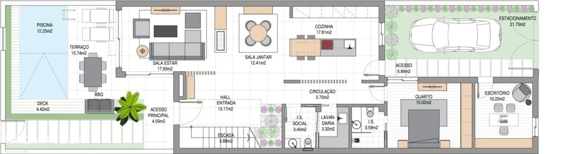 Moradia T4 para Venda em Faro (Sé e São Pedro) Planta 1