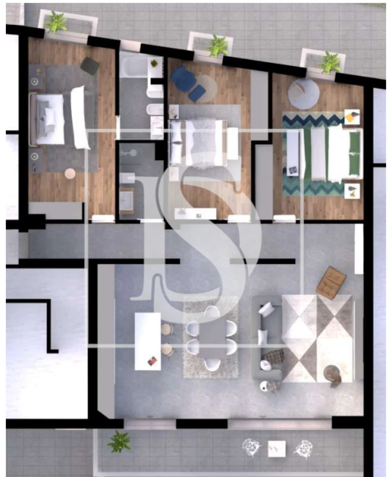 Apartamento T3 para Venda em São Brás de Alportel Foto 3