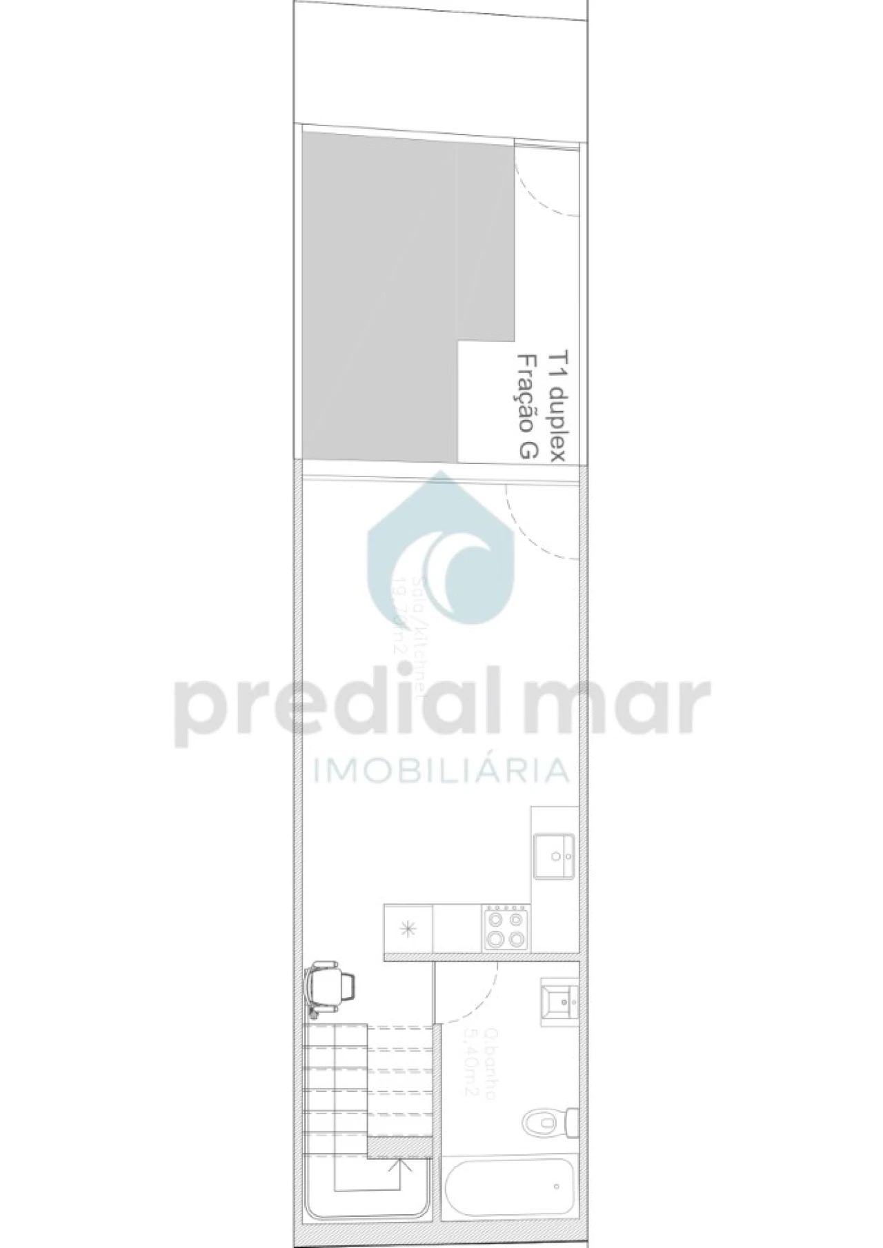 Moradia T1 para Venda em Matosinhos e Leça da Palmeira Planta 2