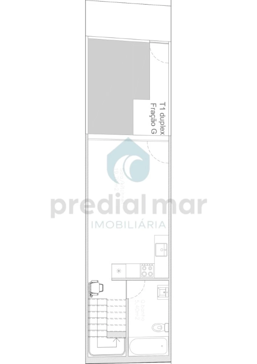 Moradia T1 para Venda em Matosinhos e Leça da Palmeira Planta 2