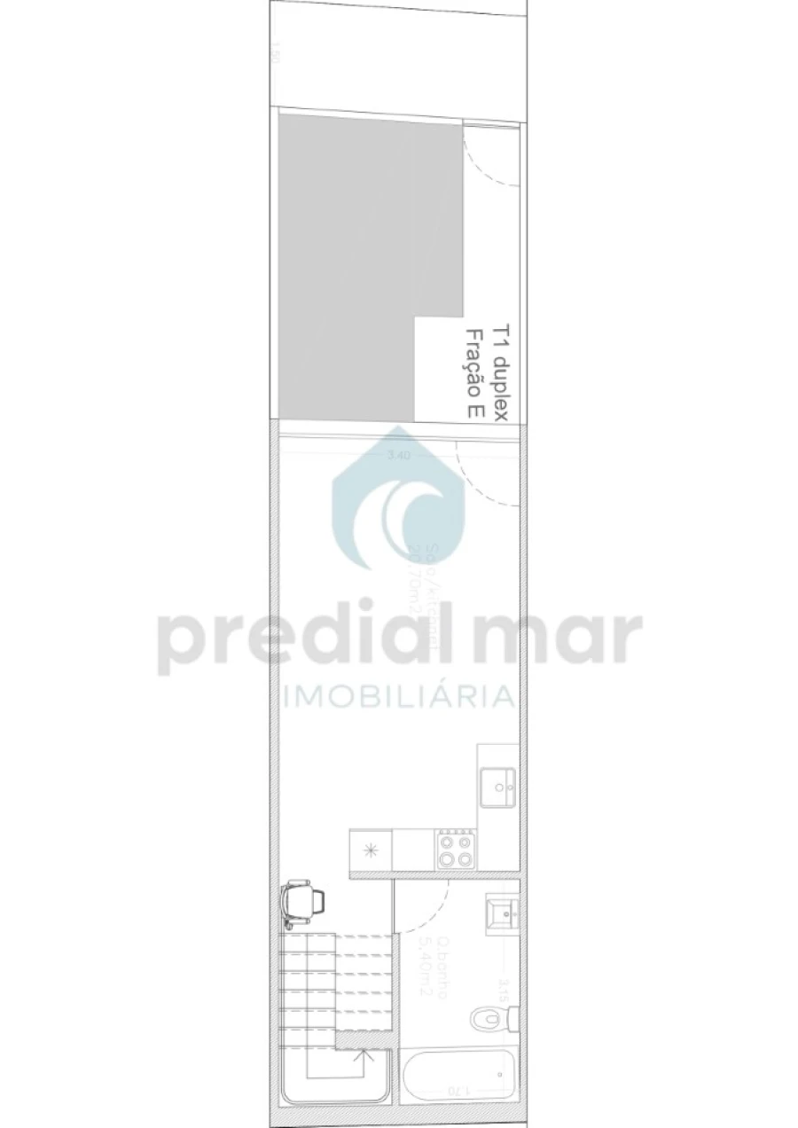Moradia T1 para Venda em Matosinhos e Leça da Palmeira Planta 2