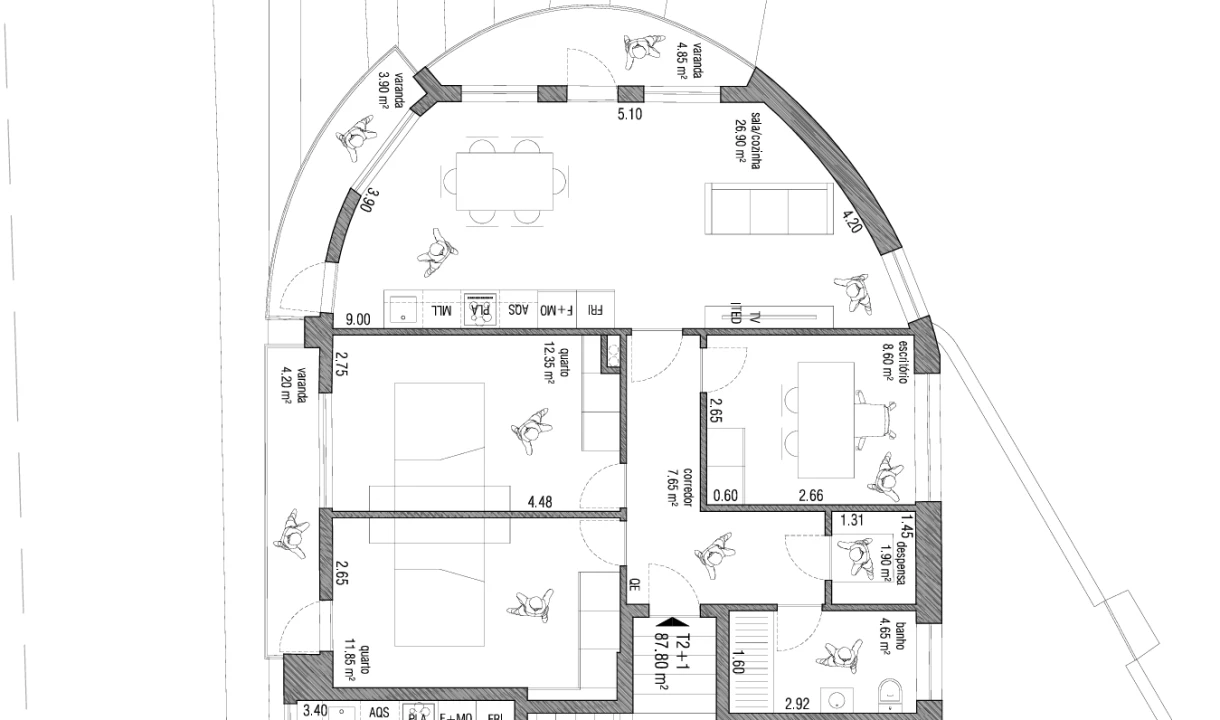 Apartamento T2 para Venda em Cortegaça Foto 14