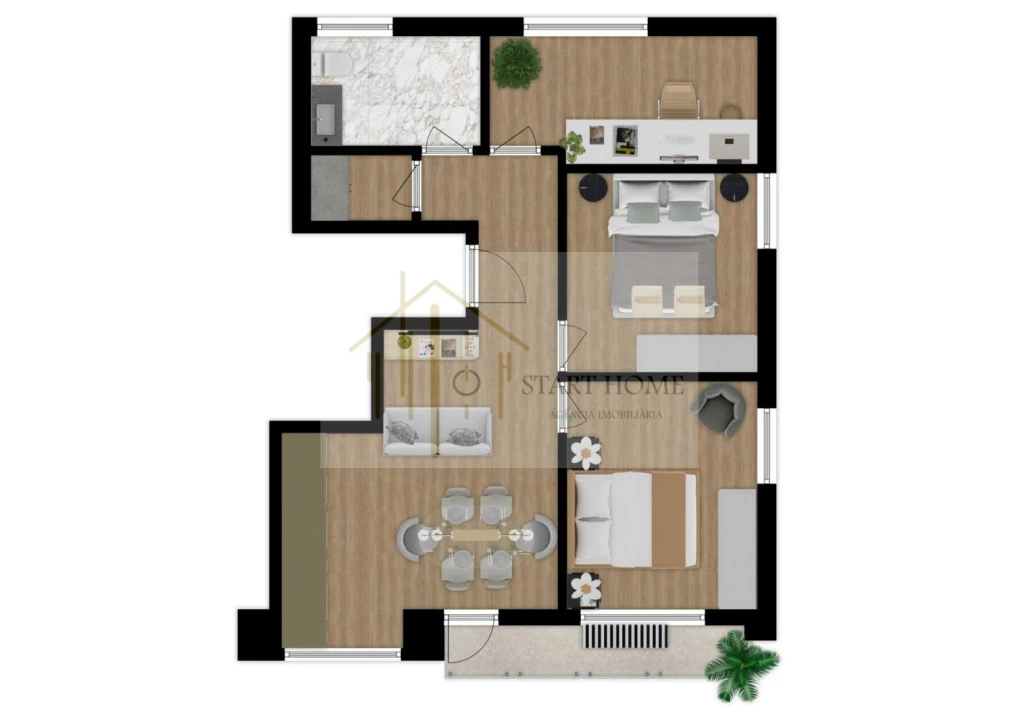 Apartamento T2 para Venda em Cortegaça Foto 4