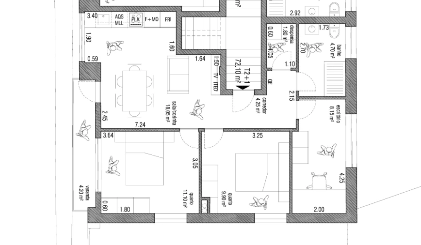 Apartamento T2 para Venda em Cortegaça Foto 19