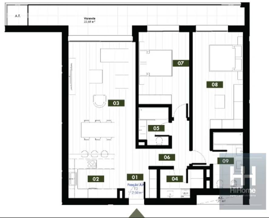 Apartamento T2 para Venda em Estreito de Camara de Lobos Foto 13