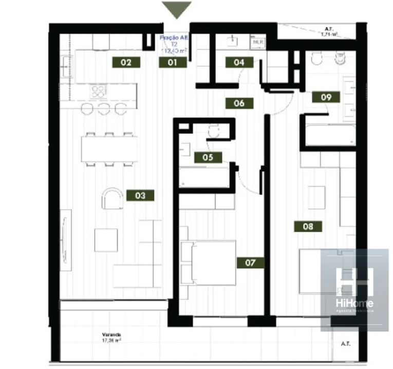 Apartamento T2 para Venda em Estreito de Camara de Lobos Foto 13