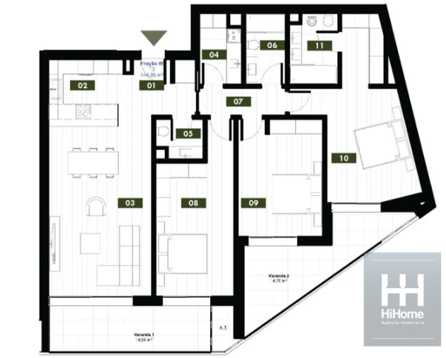 Apartamento T3 para Venda em Estreito de Camara de Lobos Foto 13