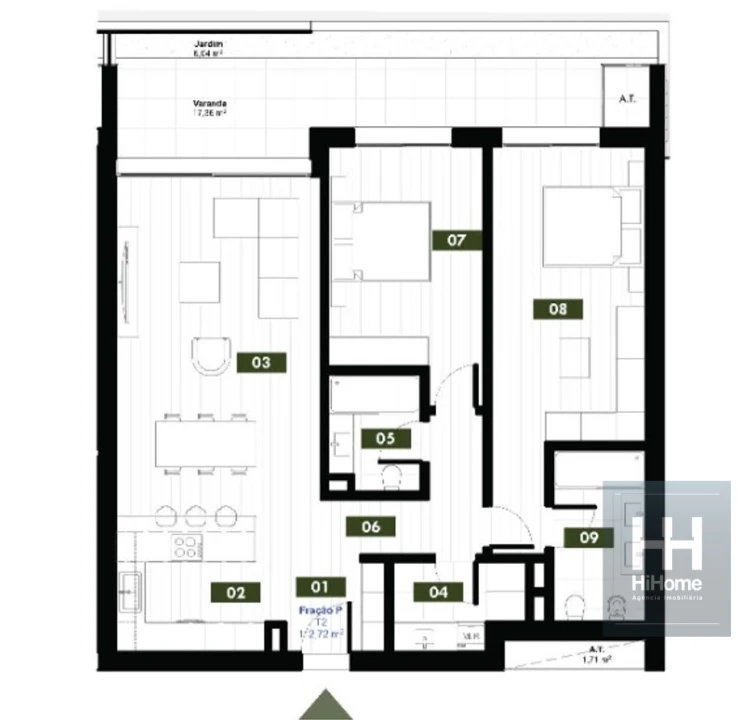 Apartamento T2 para Venda em Estreito de Camara de Lobos Foto 13