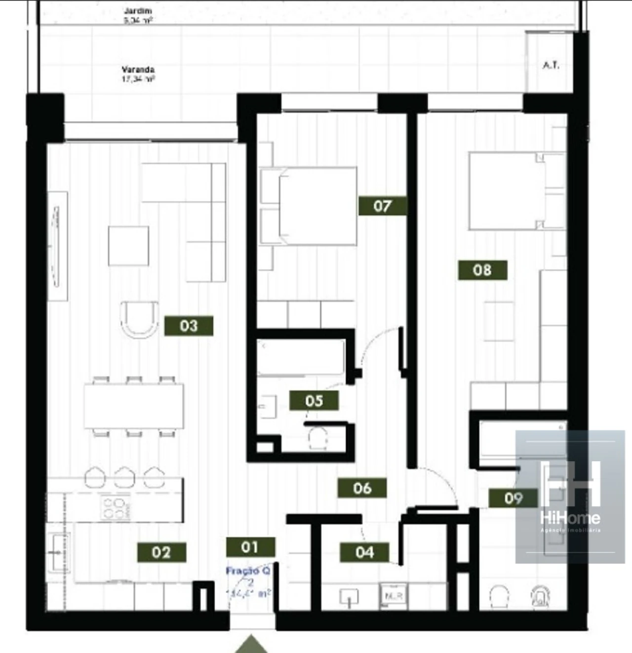 Apartamento T2 para Venda em Estreito de Camara de Lobos Foto 13