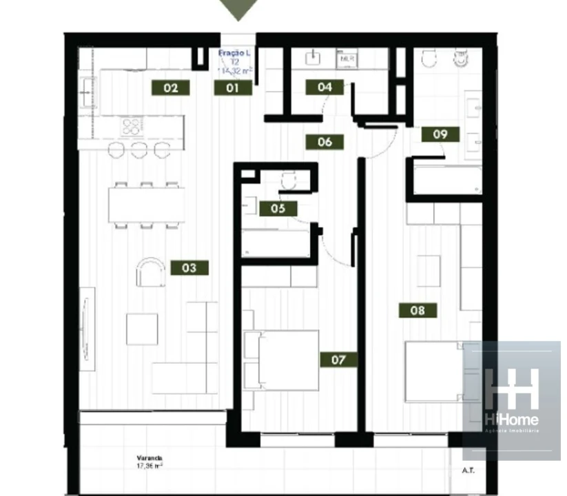 Apartamento T2 para Venda em Estreito de Camara de Lobos Foto 13