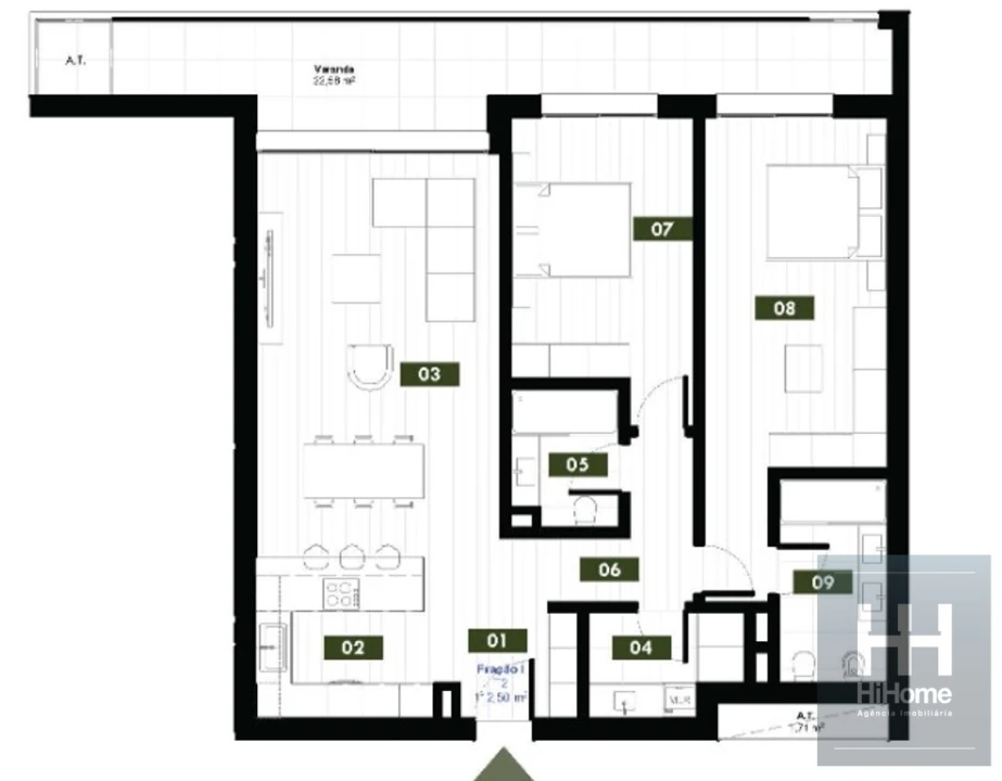 Apartamento T2 para Venda em Estreito de Camara de Lobos Foto 13
