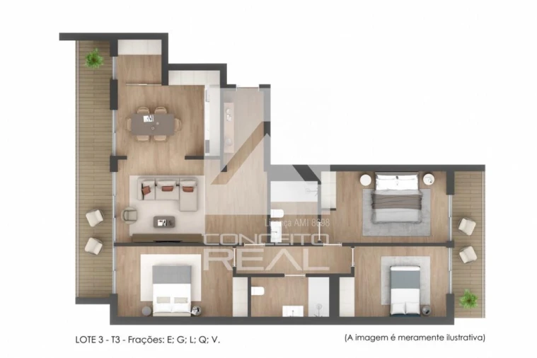 Apartamento T3 para Venda em Lordelo Foto 4