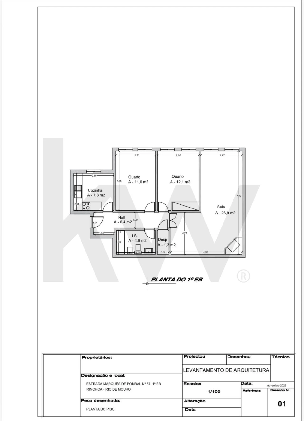 Apartamento T2 para Venda em Rio de Mouro Foto 24