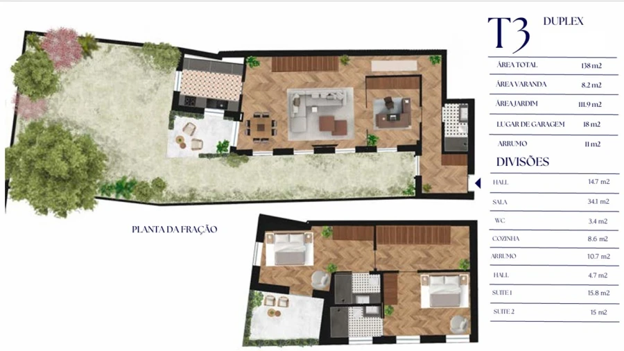 Apartamento T3 para Venda em Cedofeita, Santo Ildefonso, Sé, Miragaia, São Nicolau e Vitória Planta 1