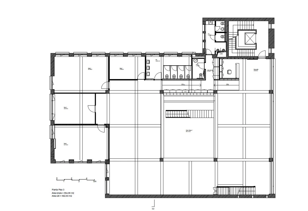 Escritório para Arrendamento em Alvalade Planta 2