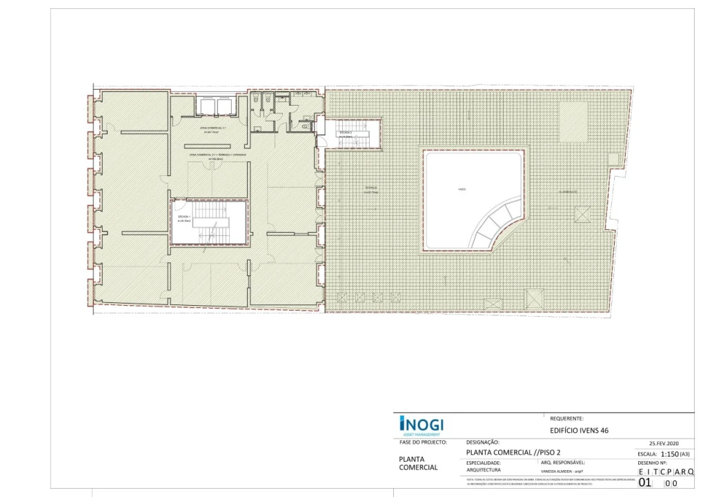 Escritório para Arrendamento em Santa Maria Maior Planta 3